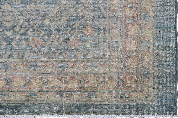 9'x12' Wool Area Rug | Mamluk | Blue Ivory Brown Rug