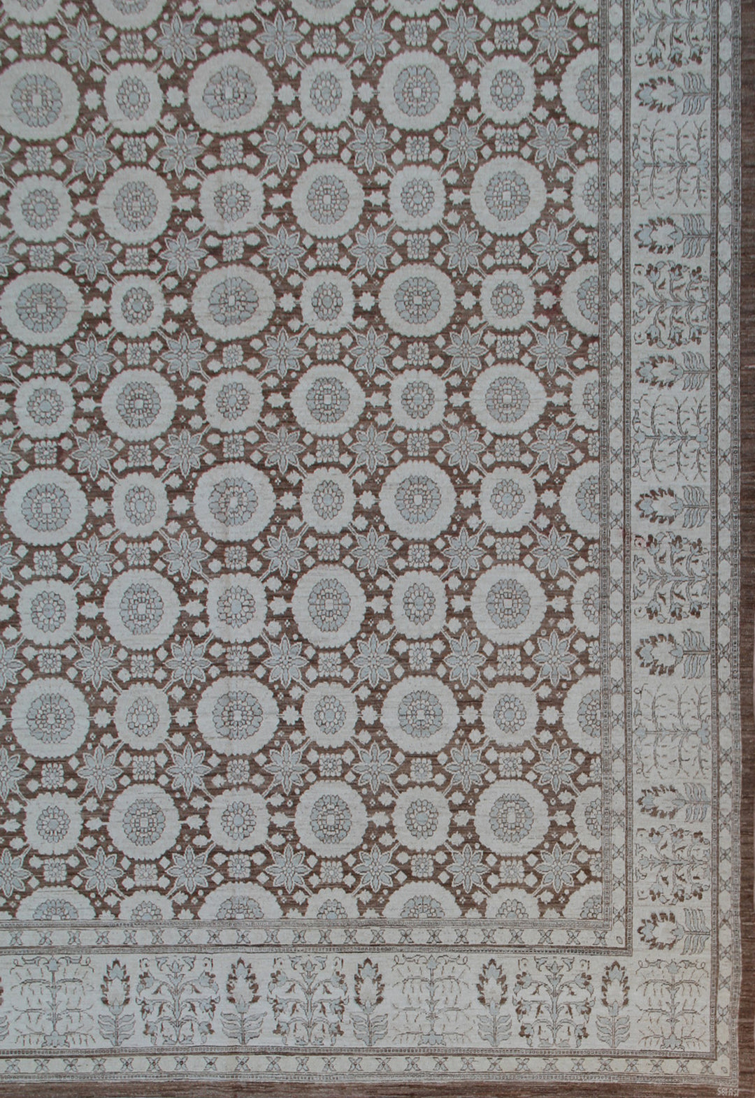 9'x12' Ariana Traditional Tabriz Design Rug – Brown & Ivory Haji Jalili Inspired Masterpiece