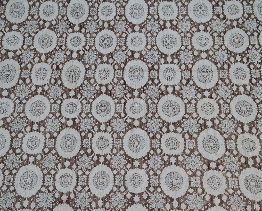9'x12' Ariana Traditional Tabriz Design Rug – Brown & Ivory Haji Jalili Inspired Masterpiece