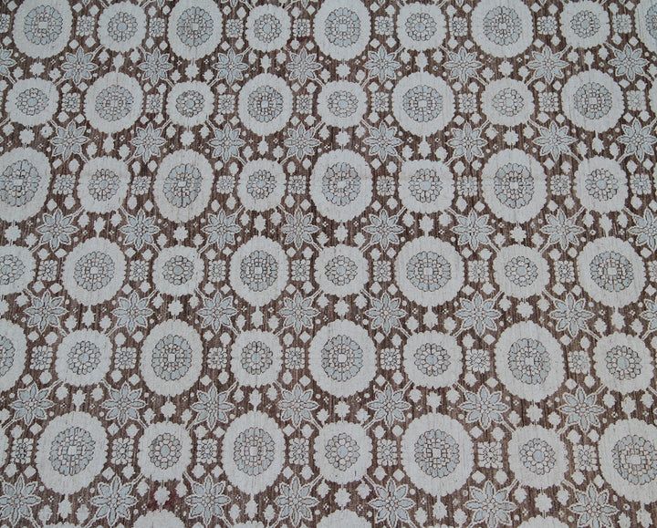 9'x12' Ariana Traditional Tabriz Design Rug – Brown & Ivory Haji Jalili Inspired Masterpiece