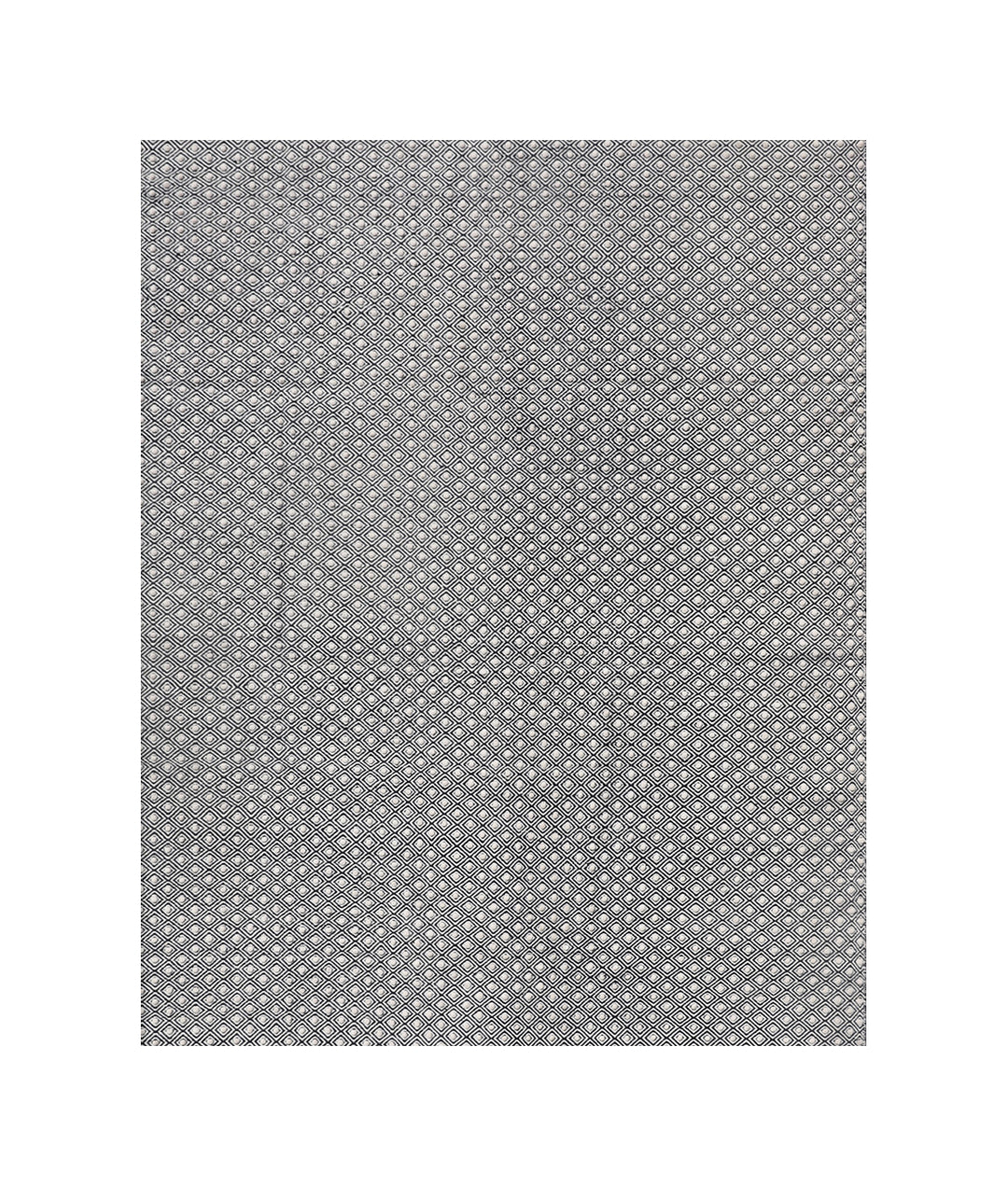 9'x12' Black & White Contemporary Madern Indian Kilim