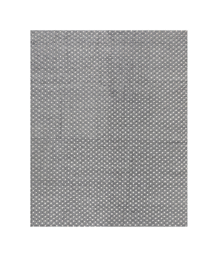 9'x12' Black & White Contemporary Madern Indian Kilim