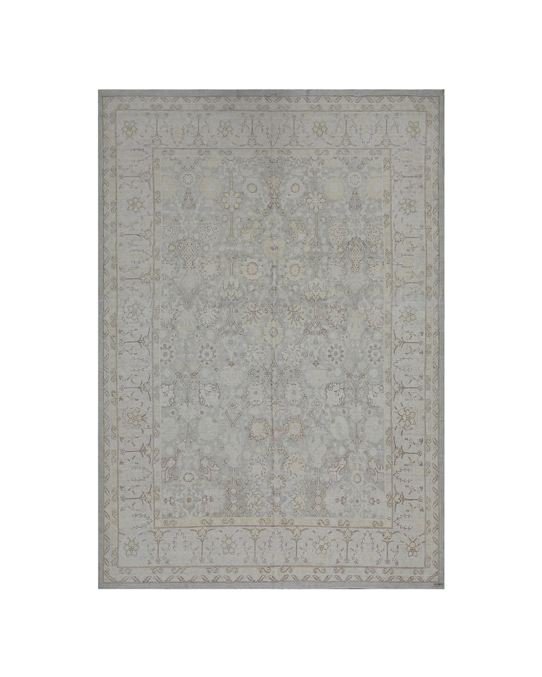 9'x12' fine large Tabriz design Ariana luxury rug in soft colors with wool and silk highlights