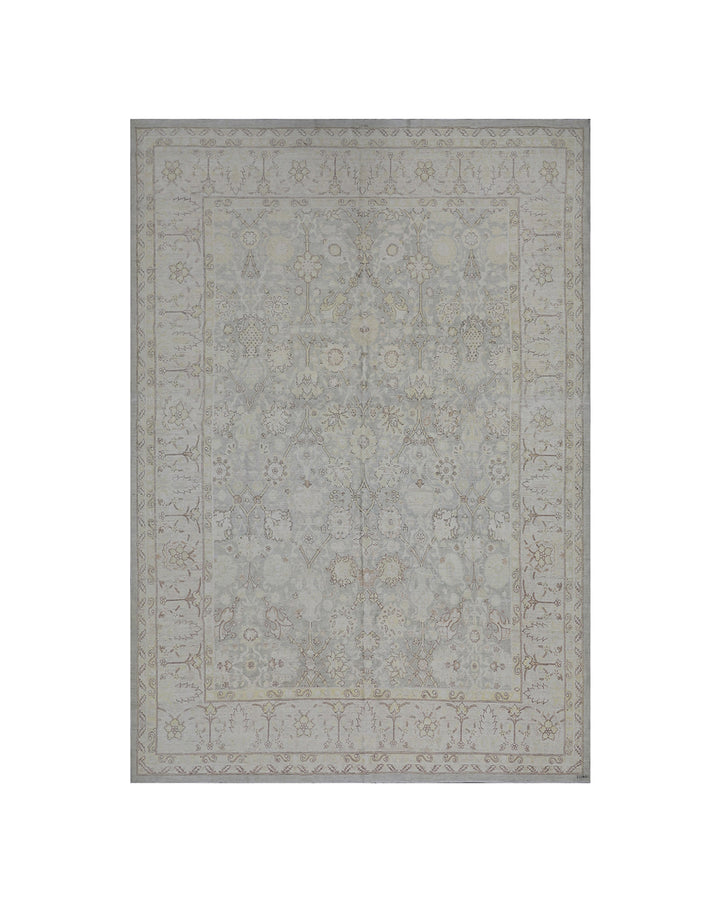 9'x12' fine large Tabriz design Ariana luxury rug in soft colors with wool and silk highlights