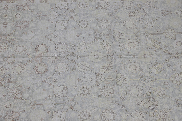 9'x12' fine large Tabriz design Ariana luxury rug in soft colors with wool and silk highlights