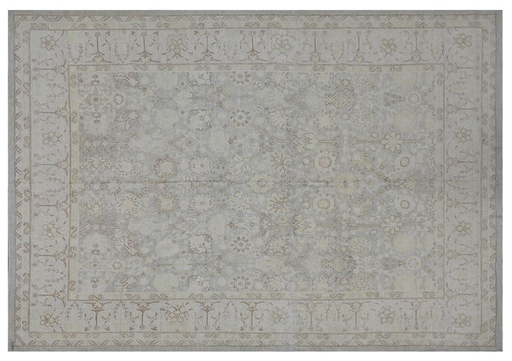 9'x12' fine large Tabriz design Ariana luxury rug in soft colors with wool and silk highlights