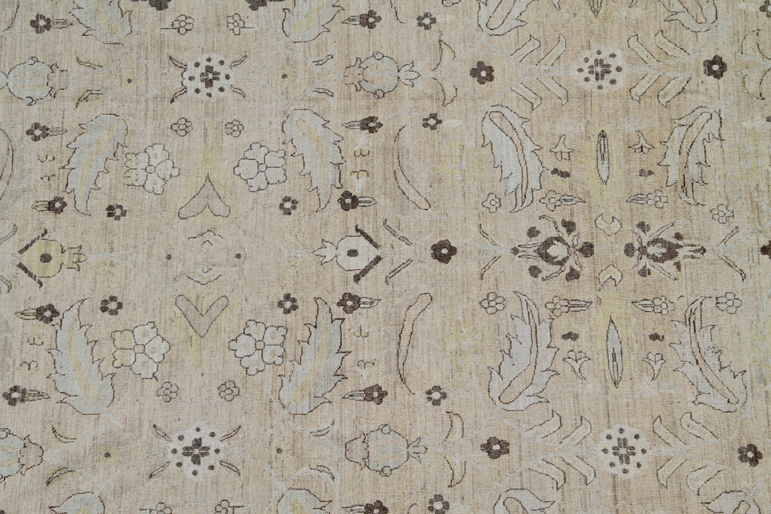 9'x12' Hand-Knotted Floral Persian Rug – Organic Wool Rug