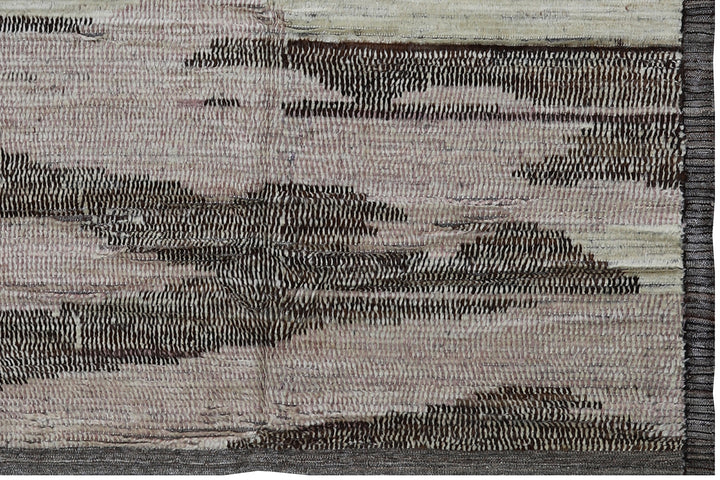 9'x12' Moroccan Style |Brown Ivory | hand-knotted |Barchi Rug