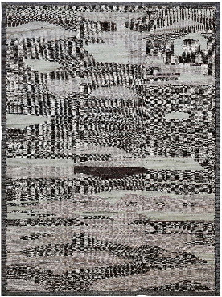 9'x12' Moroccan Style |Brown Ivory | hand-knotted |Barchi Rug