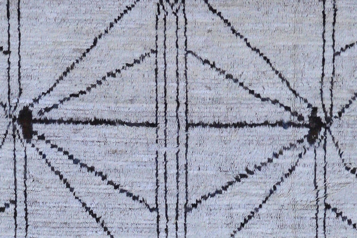 9'x12' Afghan Rugs | Moroccan Style| Cream Brown | Barchi Rug
