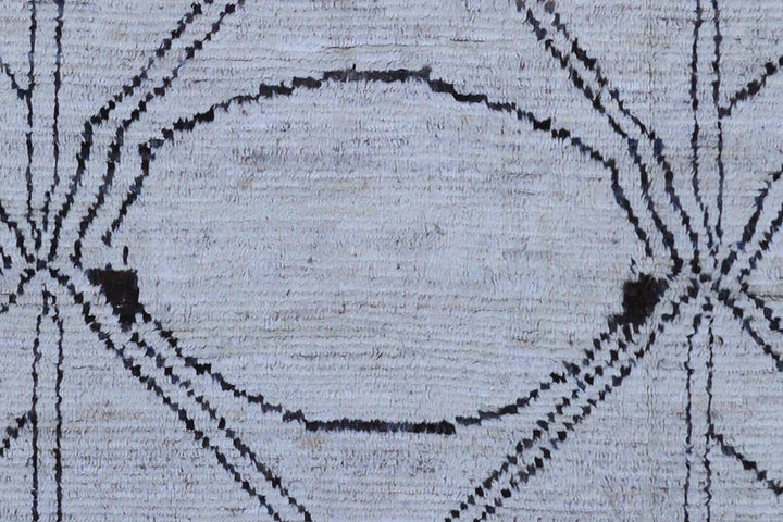 9'x12' Afghan Rugs | Moroccan Style| Cream Brown | Barchi Rug