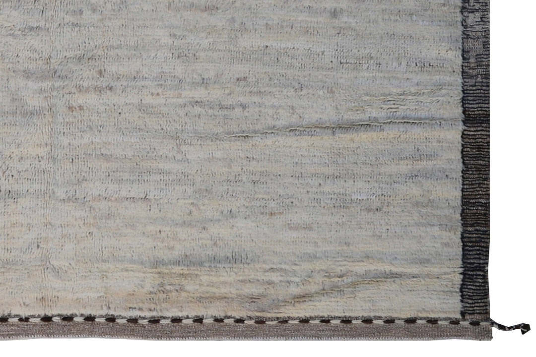 9'x12' Moroccan Style | Solid Ivory | Barchi Rug