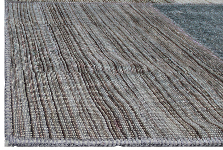 9'x12' Patchwork Rug | Gray & Blue | Ariana Patchwork Rug