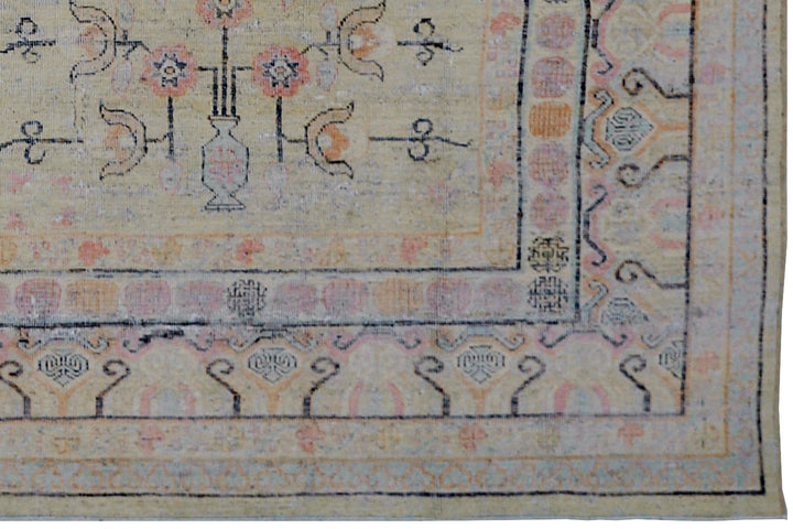 9'x12' Vintage Style Rug | Samarkand Rug |Wool Area Rug