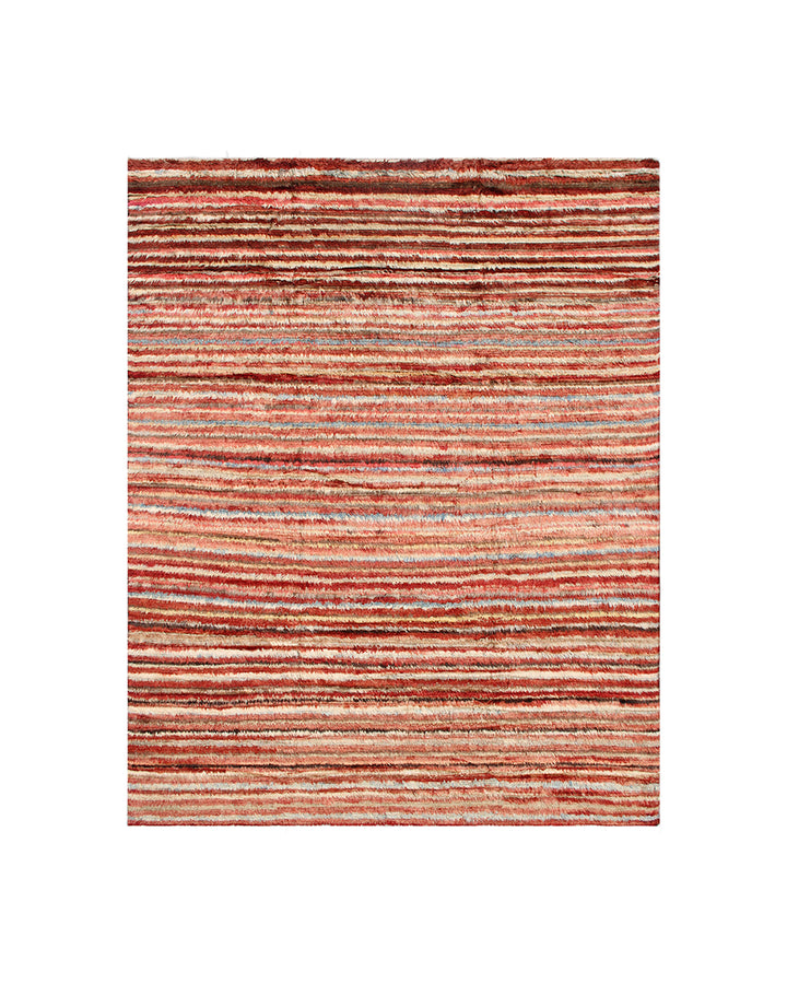 9'x12' Moroccan Style| Striped Rustic Red Blue Yellow| Barchi Area Rug
