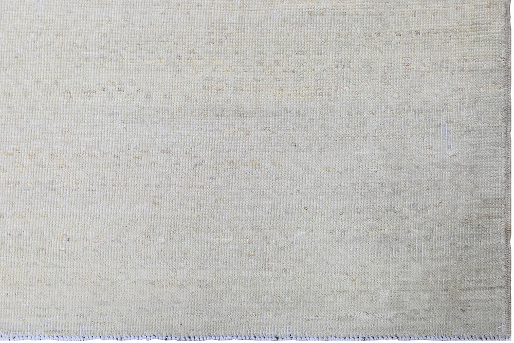 9'x12' Wool Area Rug | Pale Color | Ariana Geometric Design Off White Ivory Rug