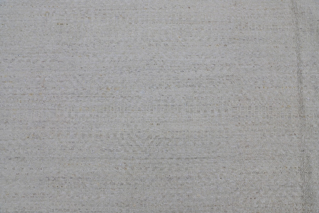 9'x12' Wool Area Rug | Pale Color | Ariana Geometric Design Off White Ivory Rug