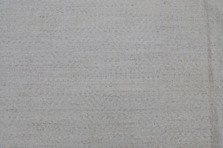 9'x12' Wool Area Rug | Pale Color | Ariana Geometric Design Off White Ivory Rug