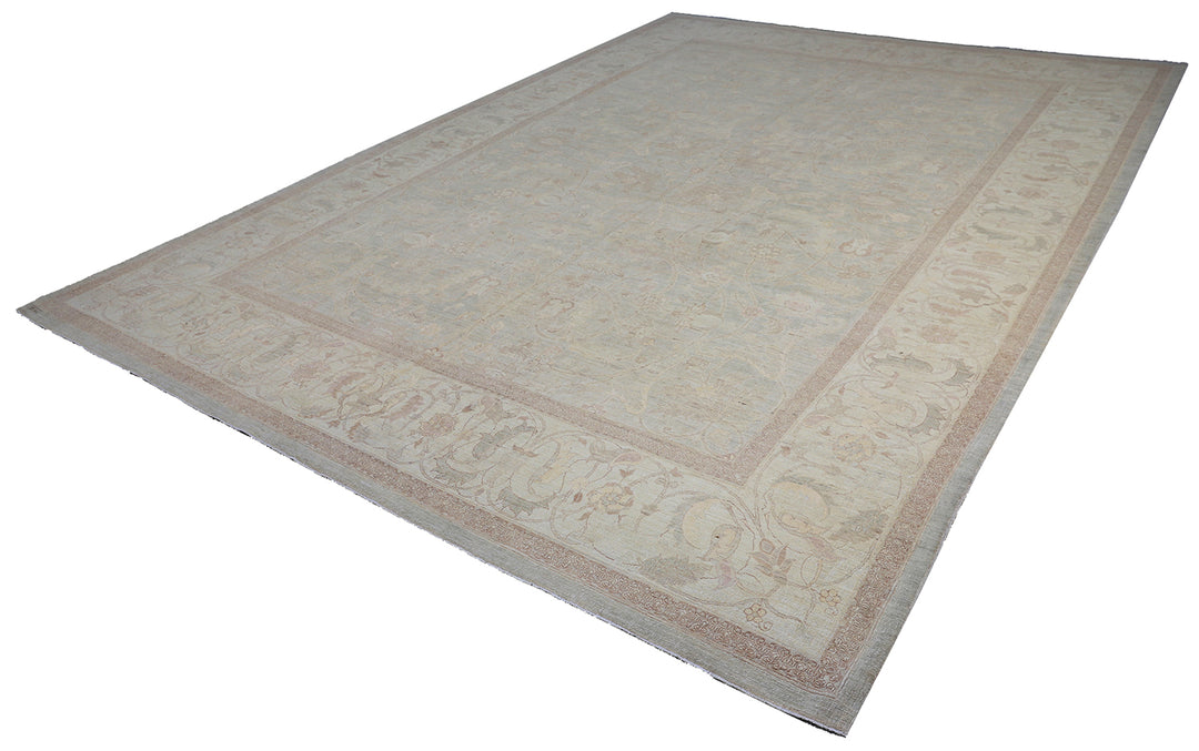 9'x13' Fine Silk & Wool Polonaise Design Luxury Rug