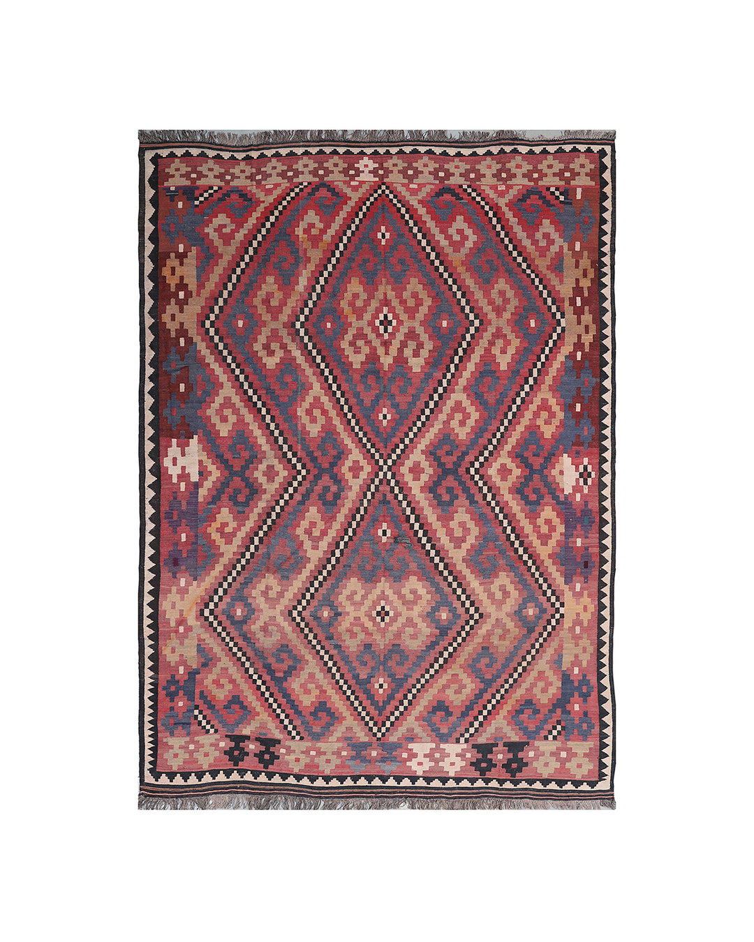 9'x14' Vintage Afghan Maimana Kilim | Vintage Tribal Maimana Kilim