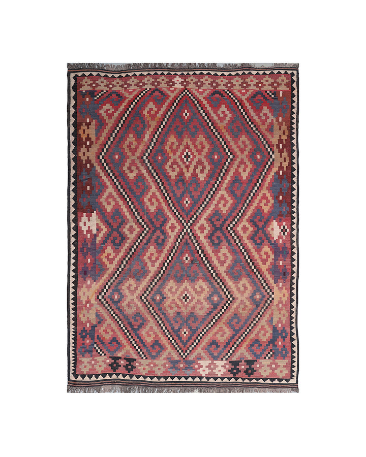 9'x14' Vintage Afghan Maimana Kilim | Vintage Tribal Maimana Kilim