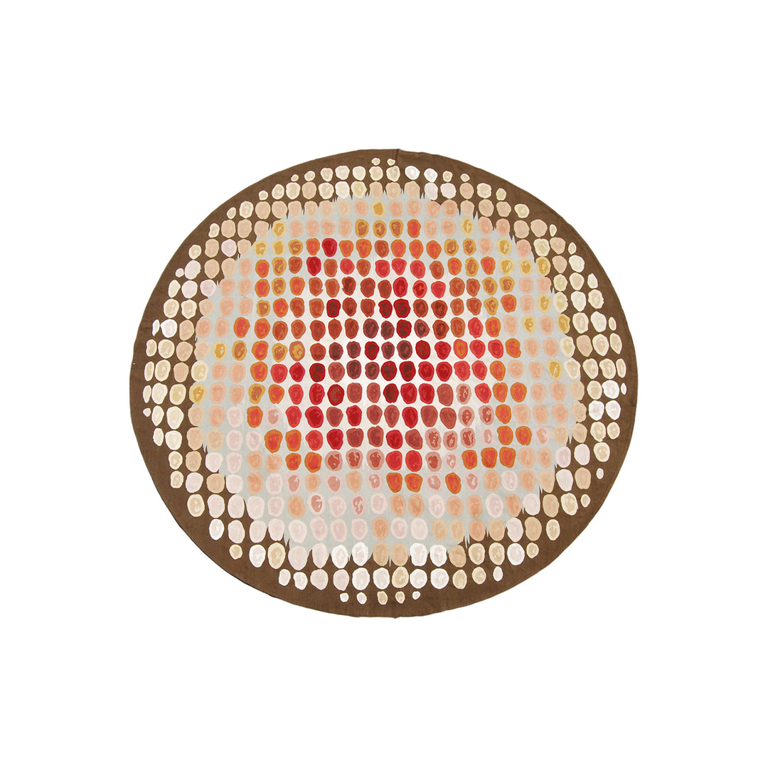 9'x9' Round Contemporary Rug | Hand-Woven Wool & Silk Rug