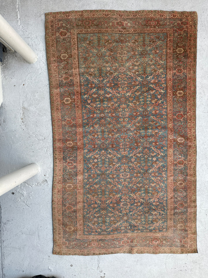 4'x6' Antique Persian Rug | Vintage Zigler Mahal Rug