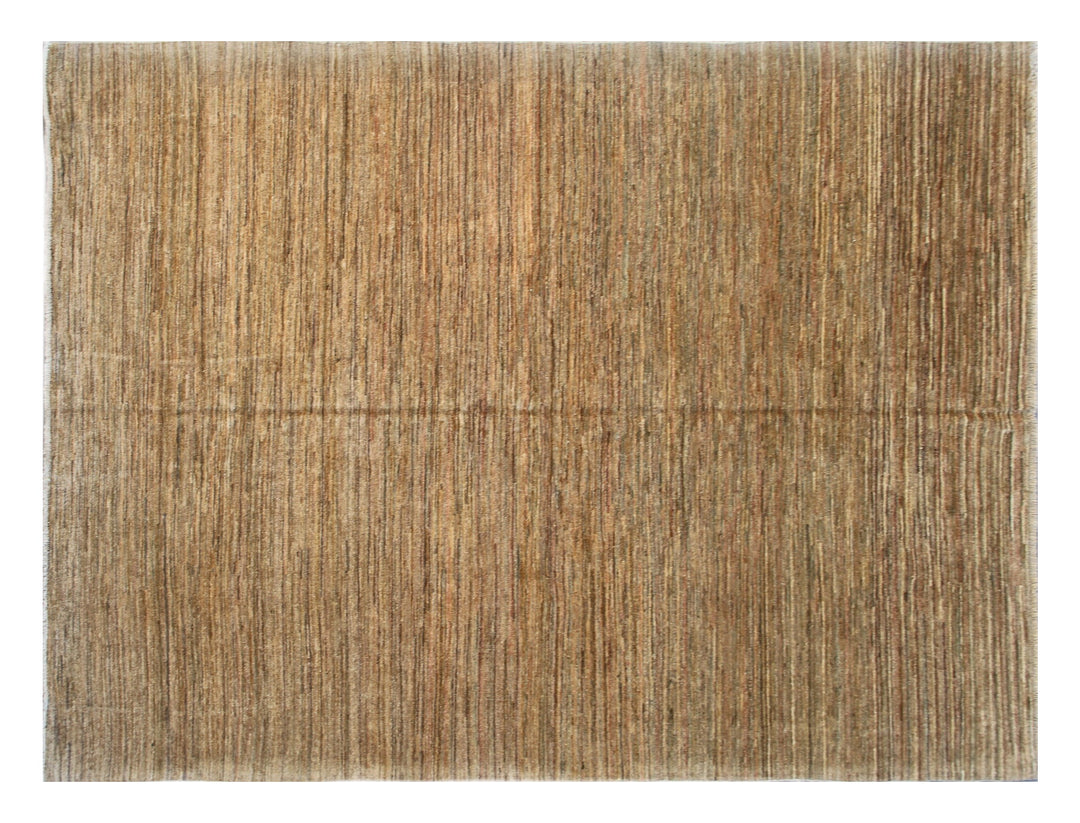7x8 Ariana Modern Stria Rug | Multi-Color Hand-Knotted Wool