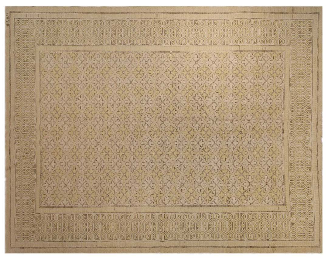 6x9 Ariana Samarkand Geometric Rug | Organic Afghan Wool