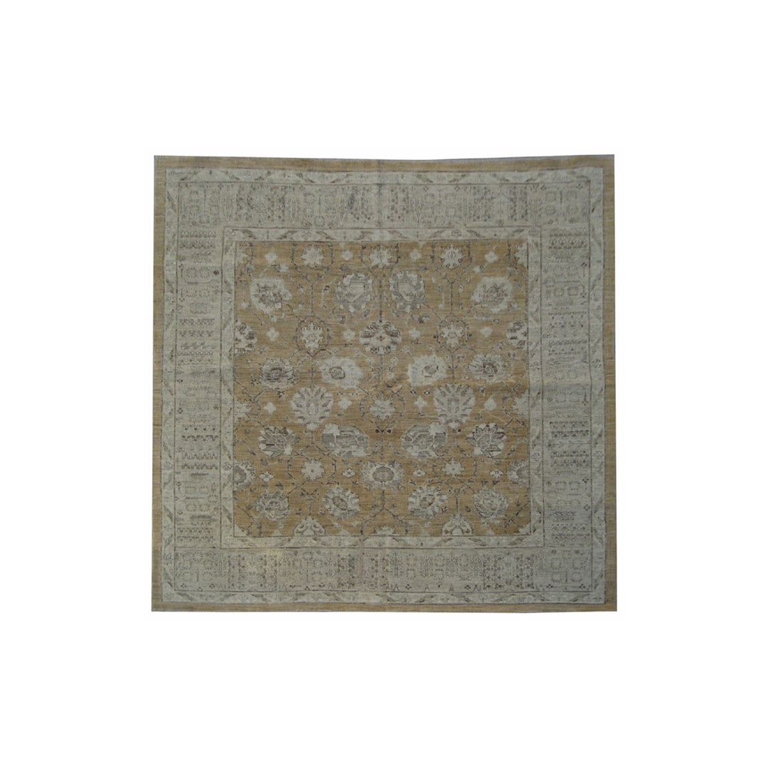 6x6 Square Ariana Traditional Rug | Soft Washed Persian Floral Design