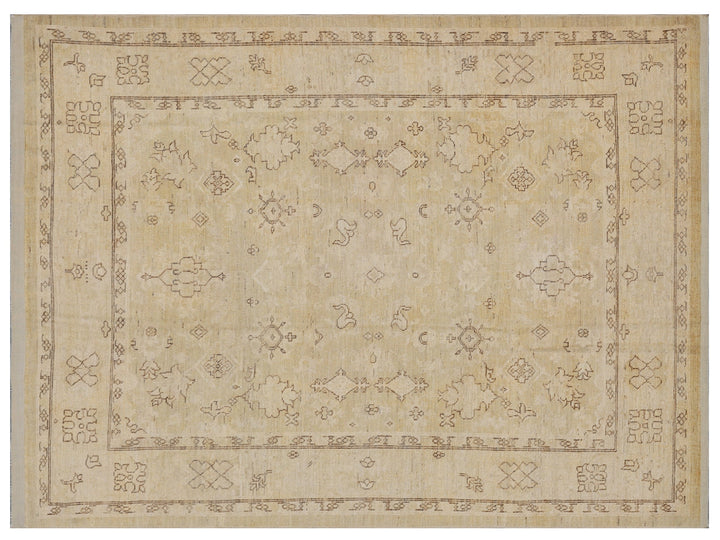 7x8 Ariana Traditional Ushak Design Rug | Soft Color Afghan Rug