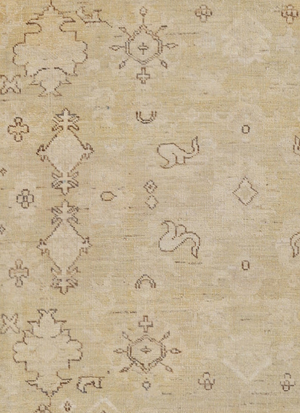 7x8 Ariana Traditional Ushak Design Rug | Soft Color Afghan Rug