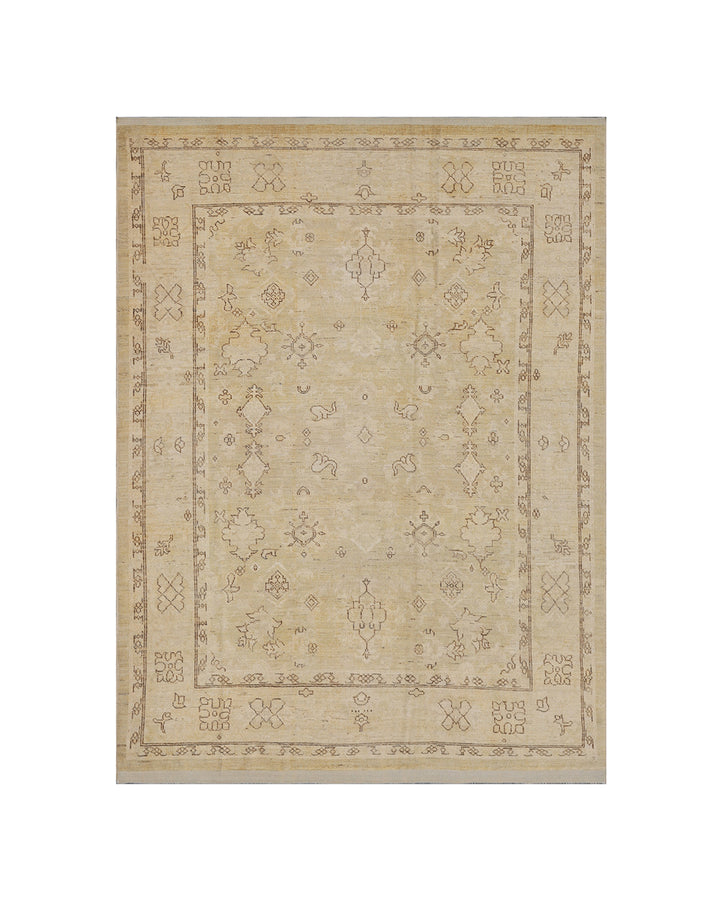 7x8 Ariana Traditional Ushak Design Rug | Soft Color Afghan Rug