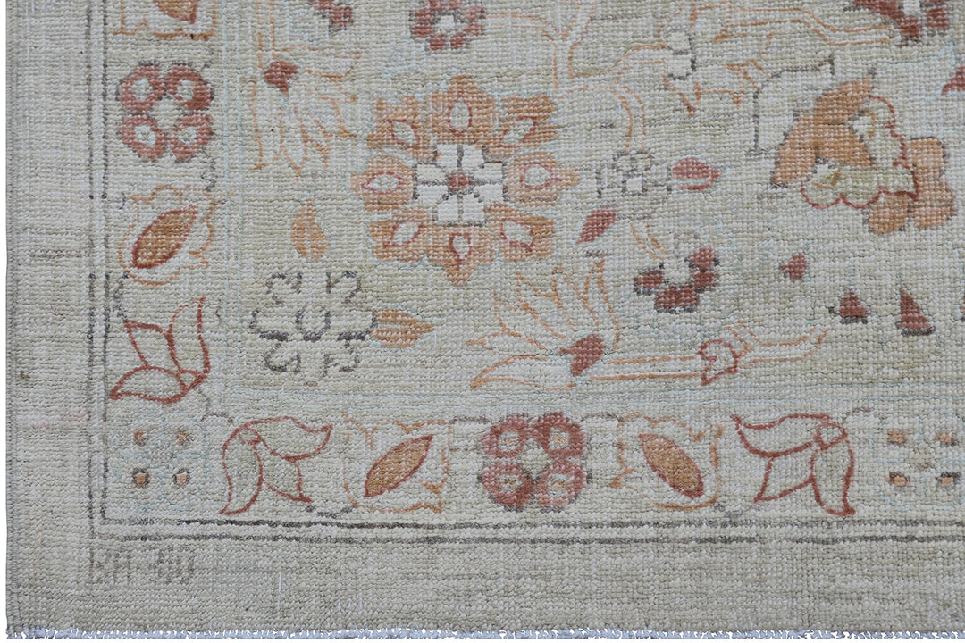 6x8 Ariana Transitional Rug | Blue, Copper & Camel Floral Design