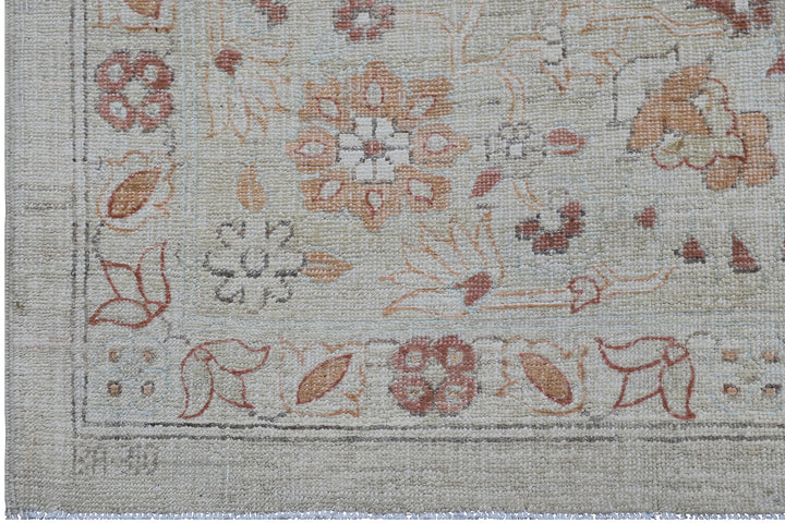 6x8 Ariana Transitional Rug | Blue, Copper & Camel Floral Design