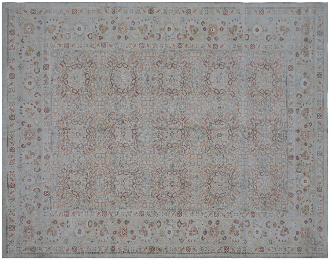 6x8 Ariana Transitional Rug | Blue, Copper & Camel Floral Design