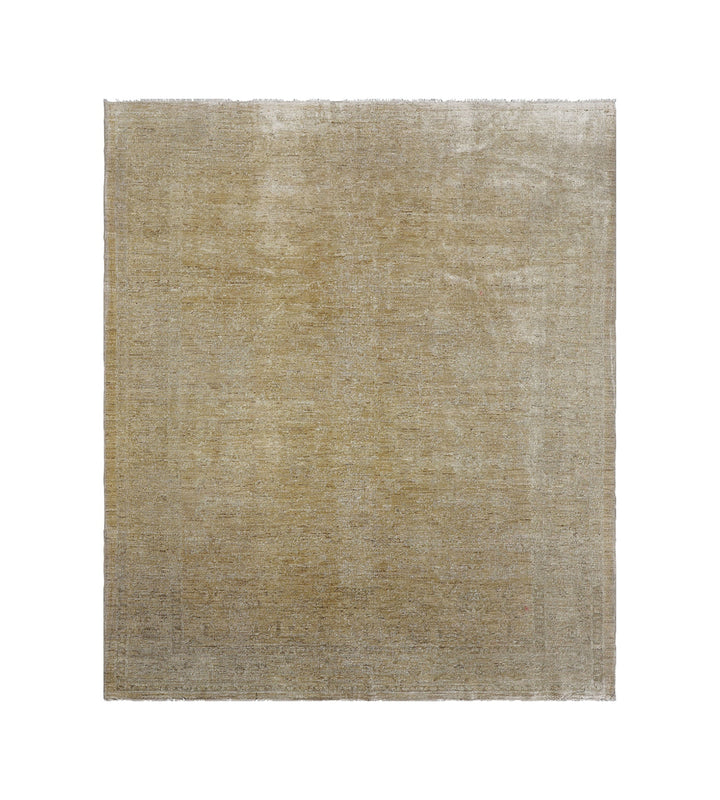 6x7 Ariana Transitional Gold Agra Rug | Hand-Knotted Floral Design