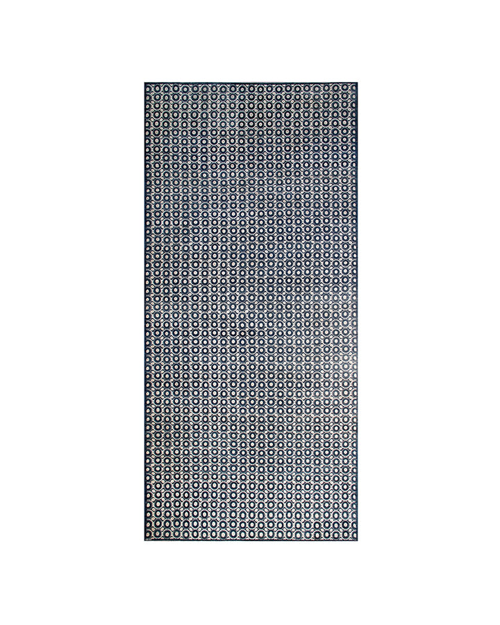 10'x19' Ariana Modern Circular Design Rug – Wool with Silk Highlights, Finely Hand-Knotted, Contemporary