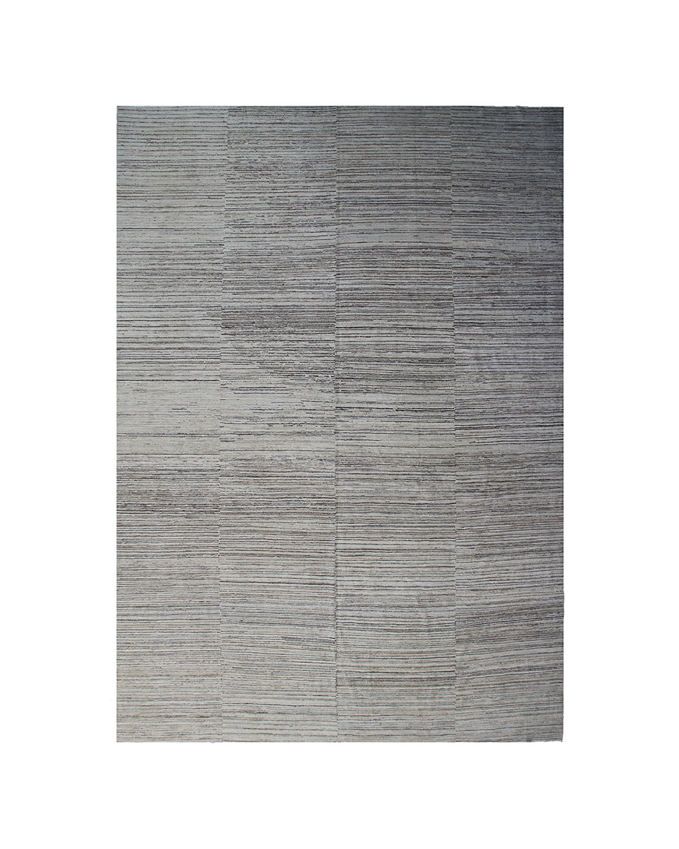 10'x13' Afghan Rug | Ariana Striped Gabe Earth Tone Transitional Rug
