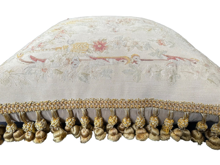 handmade-2x2-cream-pink-floral-aubusson-pillow-cover-with-gold-tassels