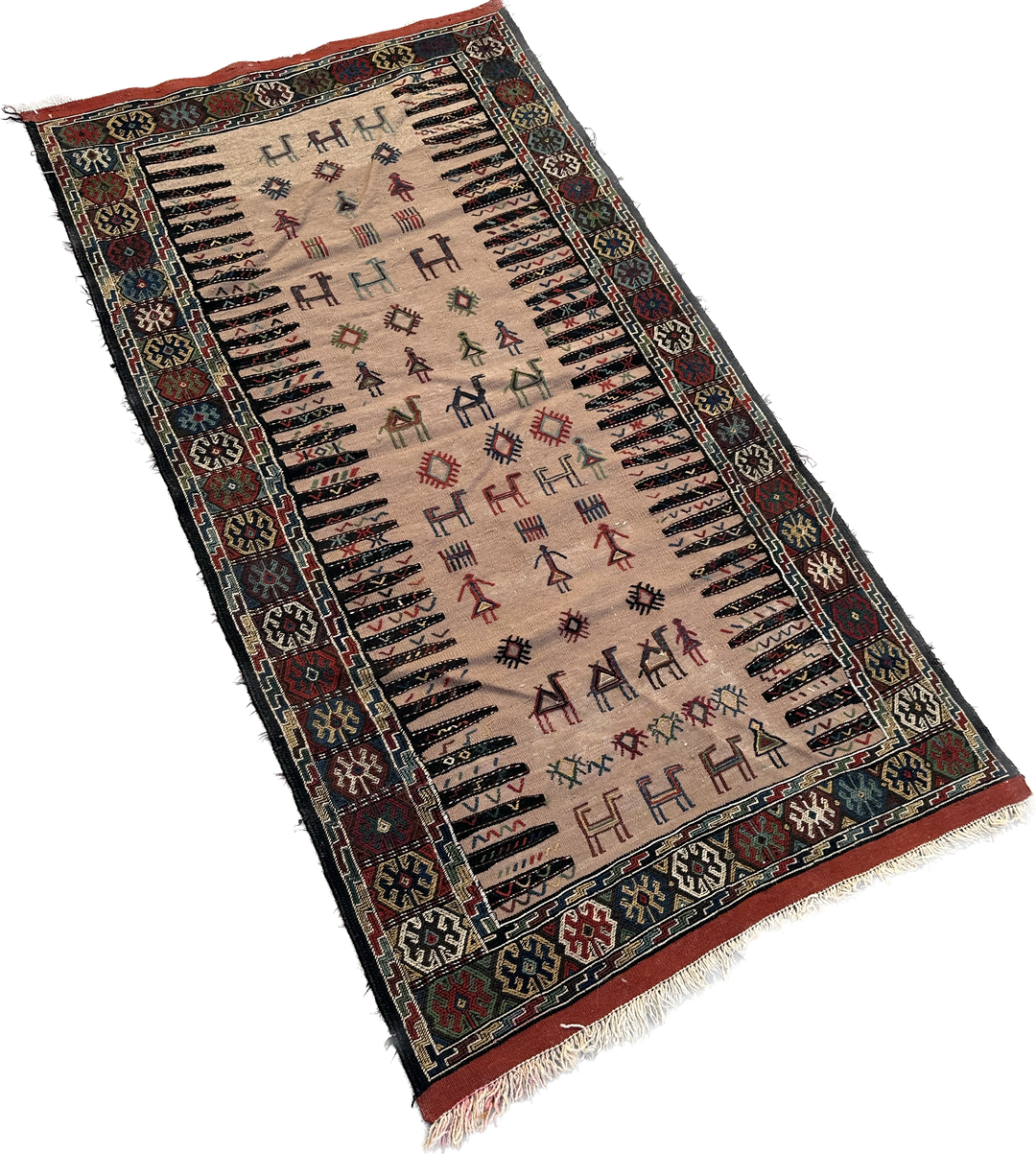 3’x6’ Baluch Design Qutchan Sofreh Kilim