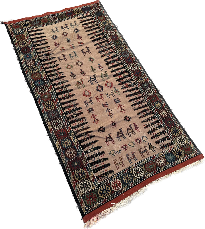 3’x6’ Baluch Design Qutchan Sofreh Kilim
