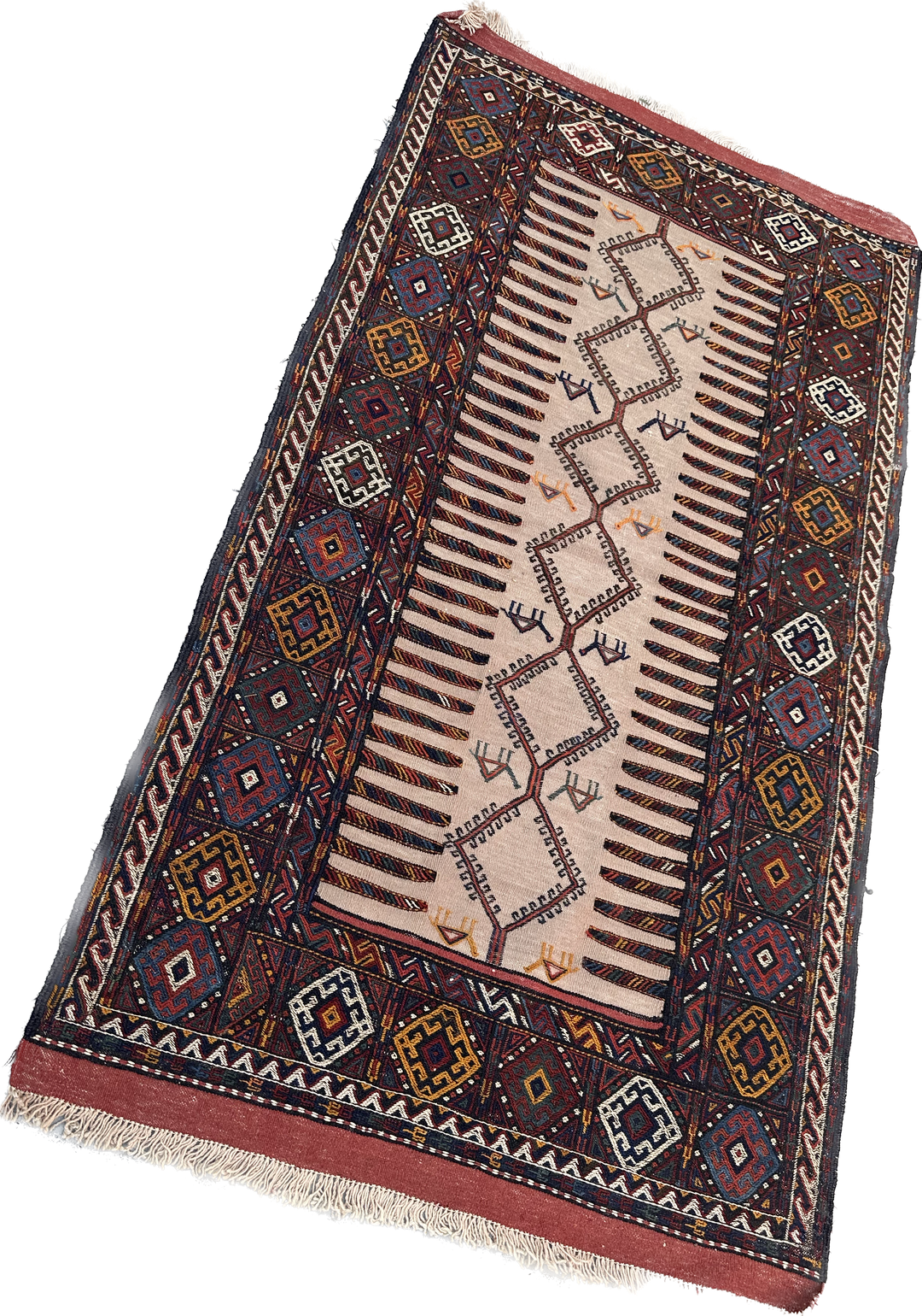 3'x6' East Persian Qutchan Beluch Sofreh Kilim