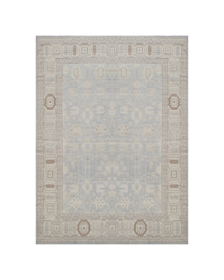 12'x15' Persian Bakhshayesh Design Rug | Large Blue Ivory Rug
