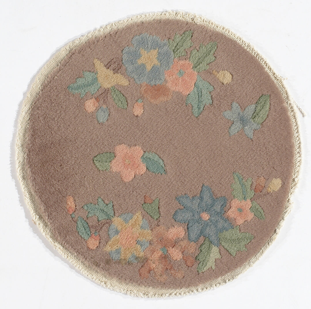 Round | Art Deco Chinese | Vintage Rug