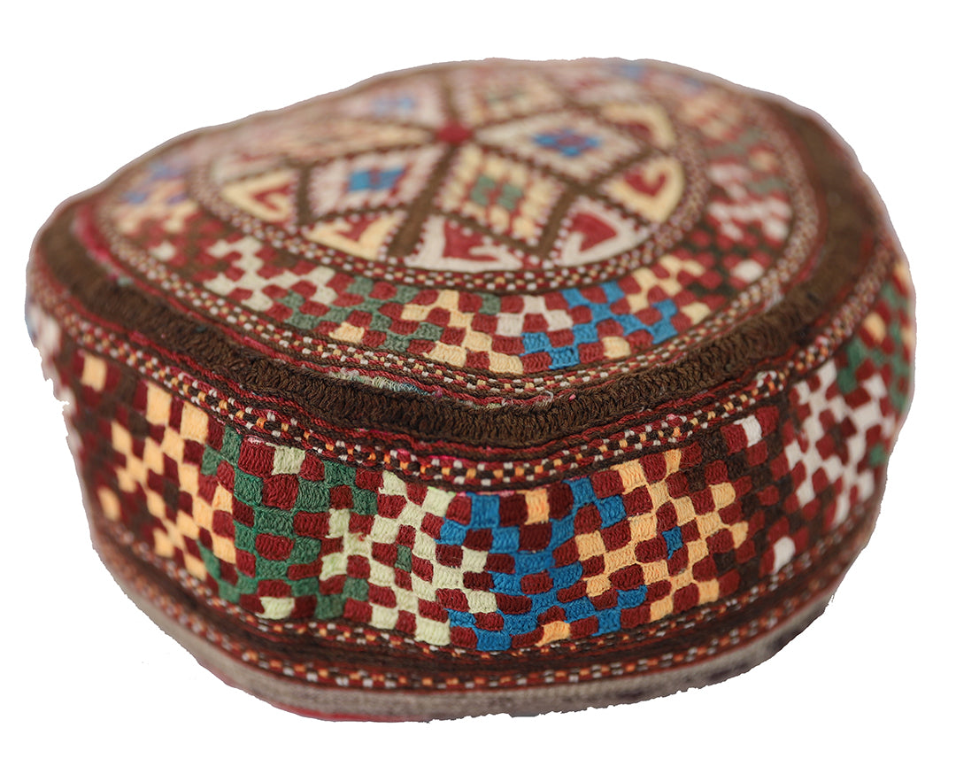 Hat | Afghanistan Turkmen Ersary Tribal Hat | Handcrafted Vintage Heritage