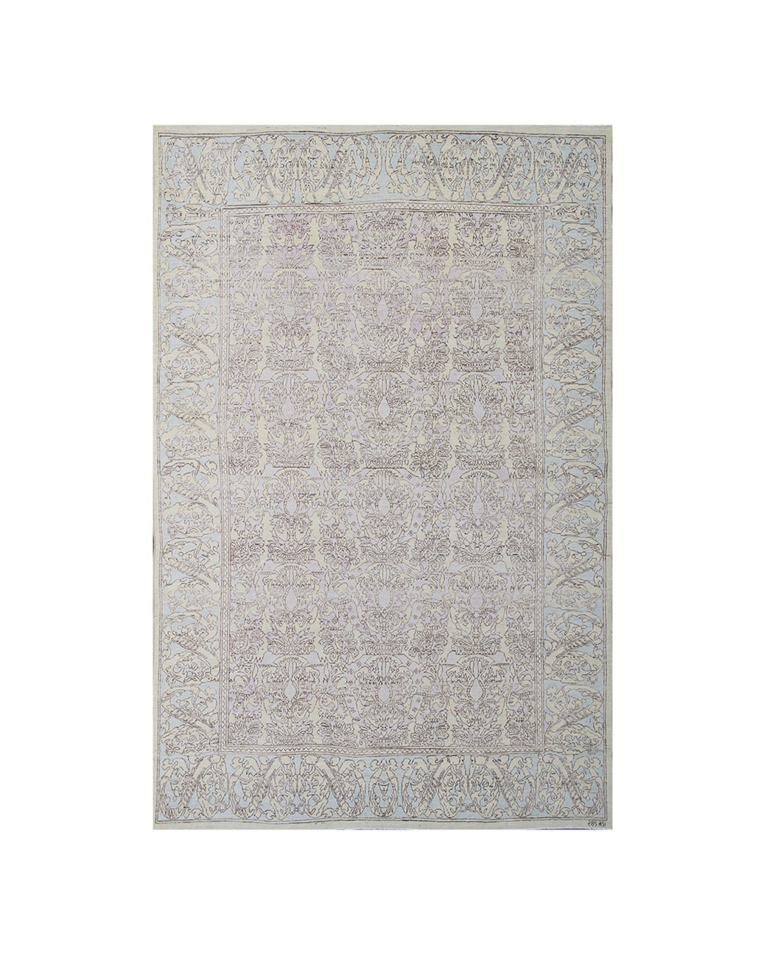 8x5 Ariana Hand-Knotted Spanish Revival Floral Rug