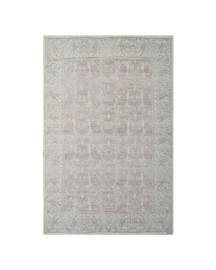 8x5 Ariana Hand-Knotted Spanish Revival Floral Rug
