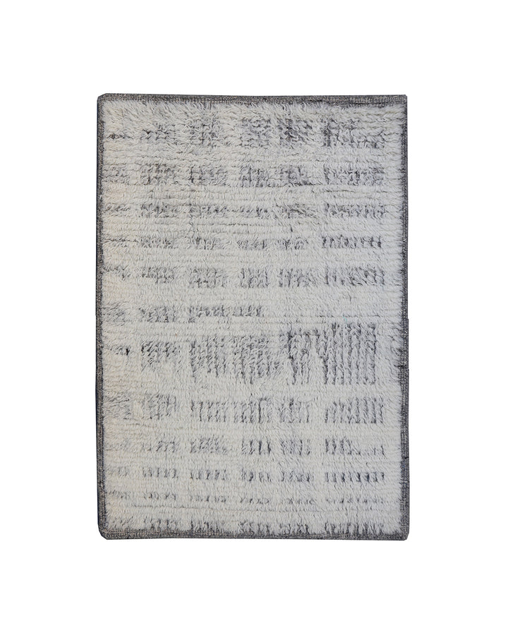 Ariana Barchi Collection 2x3 Custom Hand-Knotted Shag Rug Corner Quality Sample