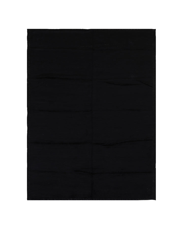 Ariana Barchi Collection 6x9 Solid Black Moroccan Style Hand-Knotted Wool Rug